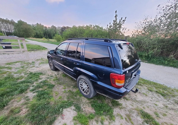 Jeep Grand Cherokee cena 9900 przebieg: 358000, rok produkcji 2001 z Międzylesie małe 211